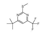 4-tert-butyl-2-methylsulfanyl-6-(trifluoromethyl)pyrimidine结构式