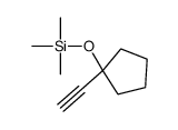 (1-ethynylcyclopentyl)oxy-trimethylsilane结构式