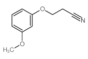 3-(3-甲氧基苯氧基)丙腈结构式