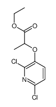 ethyl 2-(2,6-dichloropyridin-3-yl)oxypropanoate结构式
