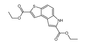 diethyl 6H-thieno[3,2-e]indole-2,7-dicarboxylate结构式