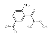 2-Amino-N-methoxy-N-methyl-5-nitrobenzamide结构式