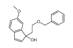 6-methoxy-1-(2-phenylmethoxyethyl)inden-1-ol结构式