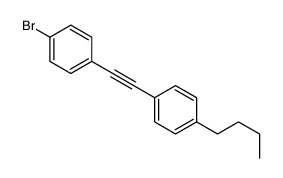 1-bromo-4-[2-(4-butylphenyl)ethynyl]benzene结构式