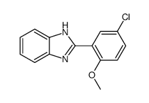 2-(5-chloro-2-methoxyphenyl)-1H-benzimidazole结构式