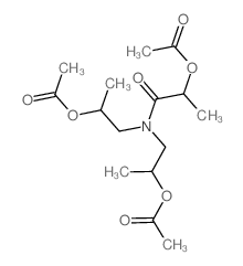 1-(2-acetyloxypropanoyl-(2-acetyloxypropyl)amino)propan-2-yl acetate结构式