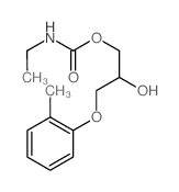 [2-hydroxy-3-(2-methylphenoxy)propyl] N-ethylcarbamate结构式