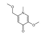 5-methoxy-2-(methoxymethyl)-1-methylpyridin-4-one结构式