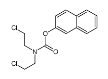 naphthalen-2-yl N,N-bis(2-chloroethyl)carbamate结构式