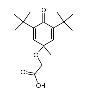 2-((3,5-di-tert-butyl-1-methyl-4-oxocyclohexa-2,5-dien-1-yl)oxy)acetic acid结构式