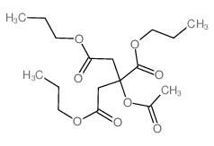 1,2,3-tripropyl 2-acetyloxypropane-1,2,3-tricarboxylate结构式