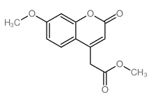 METHYL 7-METHOXYCOUMARIN-4-ACETATE结构式