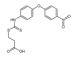 3-[[4-(4-nitrophenoxy)phenyl]carbamothioylsulfanyl]propanoic acid结构式