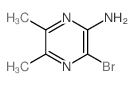 3-bromo-5,6-dimethyl-pyrazin-2-amine结构式