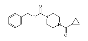 Benzyl 4-(cyclopropylcarbonyl)piperazin-1-carboxylate结构式