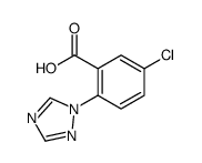 5-CHLORO-2-(1H-1,2,4-TRIAZOL-1-YL)BENZOIC ACID结构式