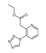 ETHYL 2-(3-(1H-TETRAZOL-1-YL)PYRIDIN-2-YL)ACETATE结构式