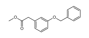 3-benzyloxy-phenylacetic acid methyl ester结构式