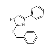 2-benzylsulfanyl-4-phenyl-3H-imidazole结构式