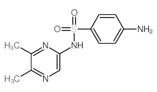 2-Sulfanilamido-5,6-dimethylpyrazine结构式
