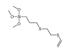 3-(2-ethenylsulfanylethylsulfanyl)propyl-trimethoxysilane结构式
