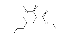 (2-methyl-hexyl)-malonic acid diethyl ester结构式