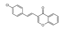 3-[2-(4-chlorophenyl)ethenyl]chromen-4-one结构式