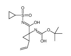 N-[(1r,2s)-1-[[(环丙基磺酰基)氨基]羰基]-2-乙烯环丙基]氨基甲酸1,1-二甲基乙酯结构式