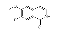 7-fluoro-6-methoxyisoquinolin-1(2H)-one结构式