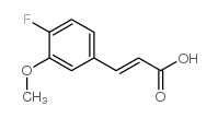 4-氟-3-甲氧基肉桂酸结构式
