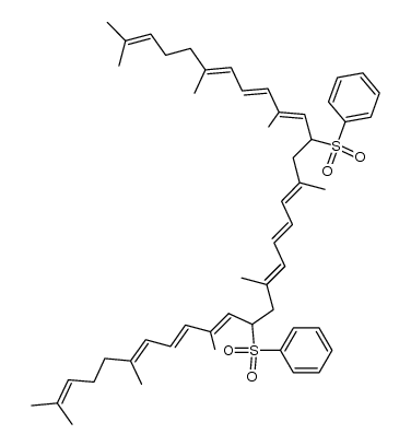 11,11',12,12'-tetrahydro-11,11'-bis(phenylsulfonyl)lycopene结构式