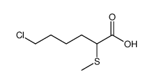 6-chloro-2-(methylthio)hexanoic acid结构式