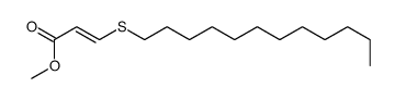 methyl 3-dodecylsulfanylprop-2-enoate结构式