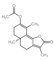 EUDESMATRIENOLIDE, 3-HYDROXY-, ACETATE结构式