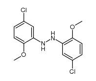 N,N'-bis-(5-chloro-2-methoxy-phenyl)-hydrazine结构式