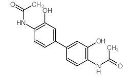 Acetamide,N,N'-(3,3'-dihydroxy[1,1'-biphenyl]-4,4'-diyl)bis-结构式