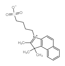 1,1,2-三甲基-3-(4-硫代丁基)苯并[e]吲哚鎓内盐结构式