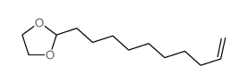 2-dec-9-enyl-1,3-dioxolane结构式
