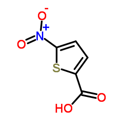 5-硝基噻吩-2-甲酸结构式