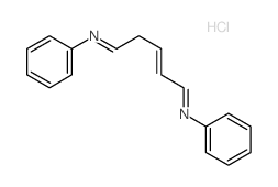 Benzenamine,N,N'-2-pentene-1,5-diylidenebis-, hydrochloride (1:1)结构式