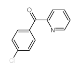 (4-氯苯基)(2-吡啶基)甲酮结构式