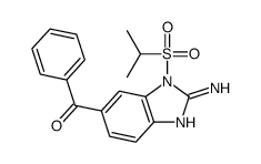 2-amino-6-benzoyl-1-[(isopropyl)sulphonyl]-1H-benzimidazole结构式