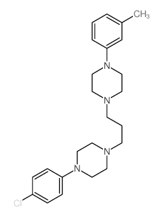 1-[3-[4-(4-chlorophenyl)piperazin-1-yl]propyl]-4-(3-methylphenyl)piperazine结构式
