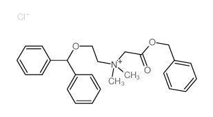 2-benzhydryloxyethyl-dimethyl-(phenylmethoxycarbonylmethyl)azanium结构式