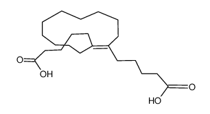 (E)-5,5'-(cyclododec-1-ene-1,2-diyl)dipentanoic acid结构式