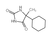 Hydantoin, 5-cyclohexyl-5-methyl-结构式