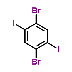 1,4-二溴-2,5-二碘苯结构式