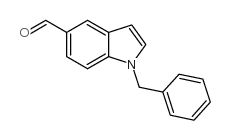 1-苄基-1H-吲哚-5-甲醛结构式