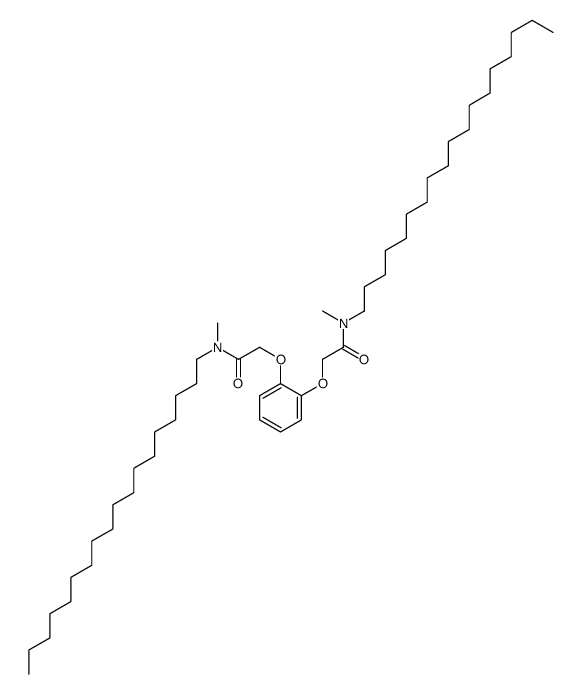 N-methyl-2-[2-[2-[methyl(octadecyl)amino]-2-oxoethoxy]phenoxy]-N-octadecylacetamide结构式