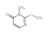 2-甲基硫代-3-甲基嘧啶-4(3h)-酮结构式